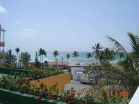 View sea of the Hotel LAS PALMERAS RESIDENCE - Boca Chica - Dominican Republic